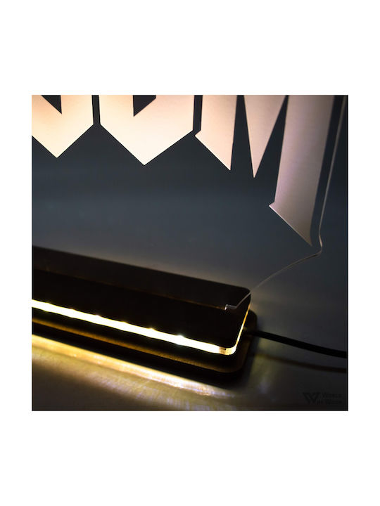 World of Wood Decorative Table Lamp Doom LED 18x15cm