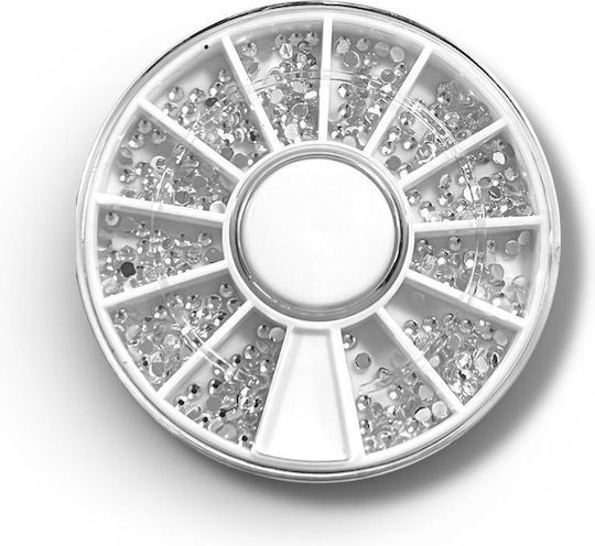 Nail Decoration Carousel – Transparent Clear Crystals
