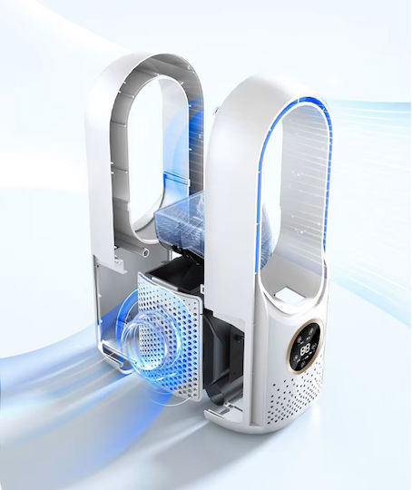 Hydro Misting Fan USB with Water and Lighting Bladeless 5W