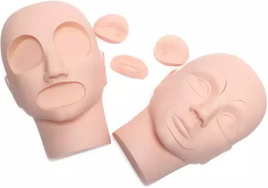 Cap Manechin 3D Pentru Machiaj și Practică de Tatuaj