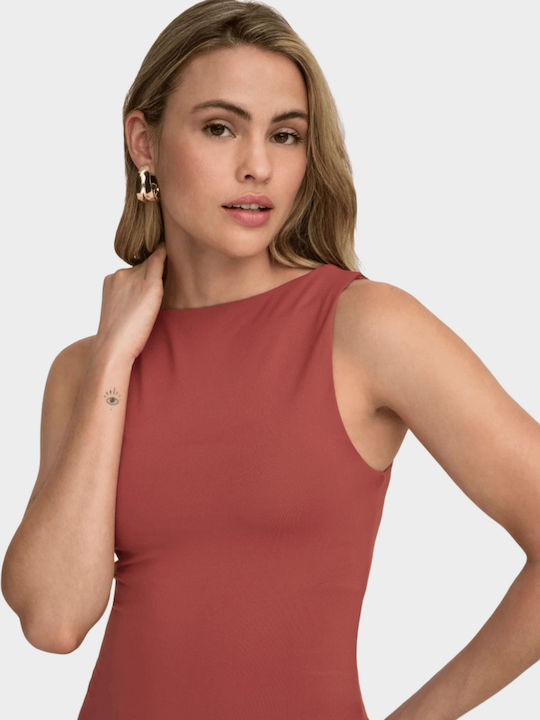Damen Bluse Ärmellos Spiced Apple