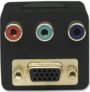 Cablu Splitter Video Manhattan Dvi-i Tată La Vga Mamă 3 M Lungime Cablu Negru Multicolor