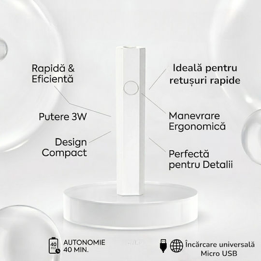 UV LED Лампа Химикалка За Ноктопластика Гел Сушене Преносима