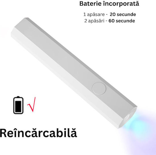 UV LED Лампа Химикалка За Ноктопластика Гел Сушене Преносима