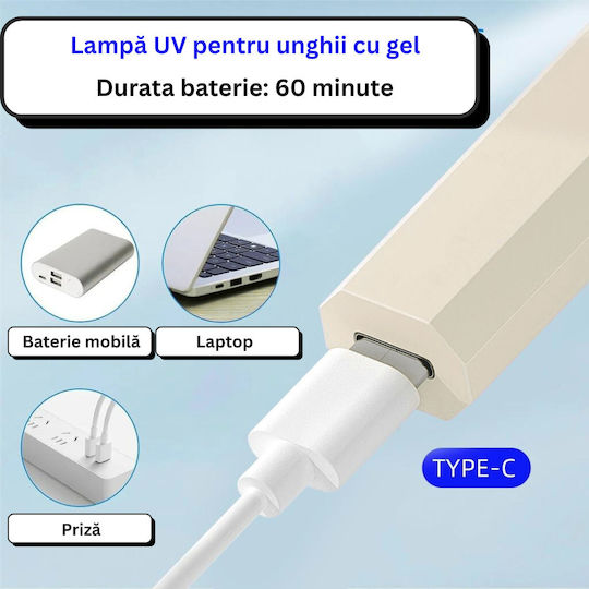 UV LED Лампа Химикалка За Ноктопластика Гел Сушене Преносима
