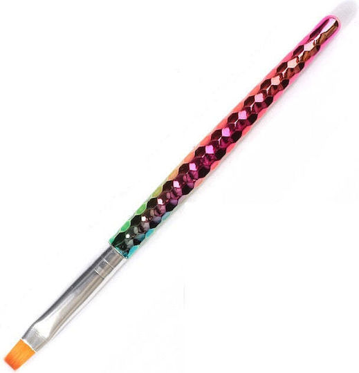Pensulă Rainbow Ombre Gel Pentru Construcția Unghiilor Nr. 5 Pentru Dreptaci