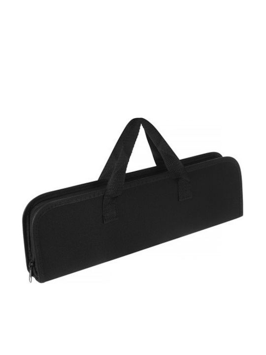 Set Ustensile Grătar 3 Piese Zola Pensetă Spatulă Perie Oțel Inoxidabil Husă Transport Argintiu Negru