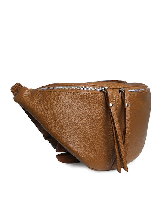 Women's Leather Belt Bag Tabac Brown