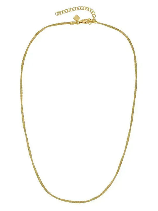 Vogue Vogue Damen Silber Kette Nacken Vergoldet