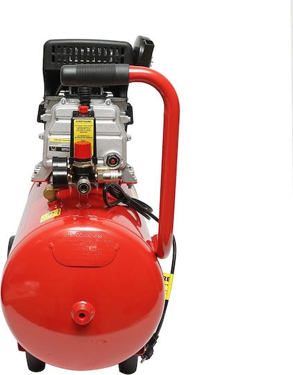 Breckner Einphasiger Luftkompressor mit Leistung 2,5hp und Luftkammer 50lt