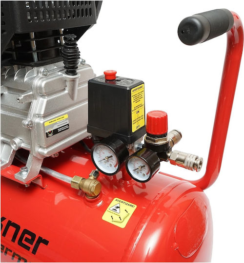 Breckner Einphasiger Luftkompressor mit Leistung 2,5hp und Luftkammer 50lt