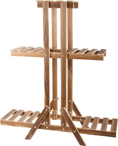 Wooden Brown Plant Stand