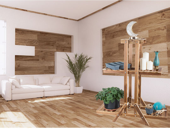 Wooden Brown Plant Stand