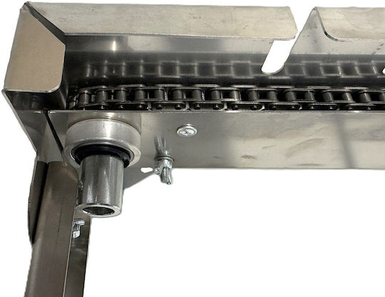 Σουβλιέρα Κάρβουνου Inox 60 Cm 5 Σούβλες