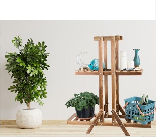 Wooden Brown Plant Stand