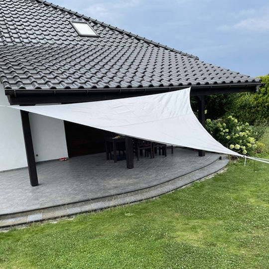 Dreieck Sonnensegel Grau 4m 120g/m²