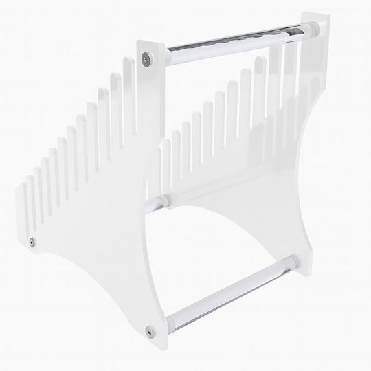 Suport De Afișare Pentru Depozitare Vinil Capacitate 12 Sloturi Material Acrilic Dimensiuni 16 X 21 X 22 Cm Transparent
