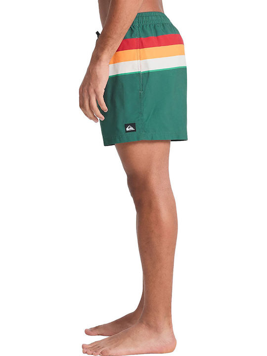 Everyday Men's Swim Shorts Green with Patterns