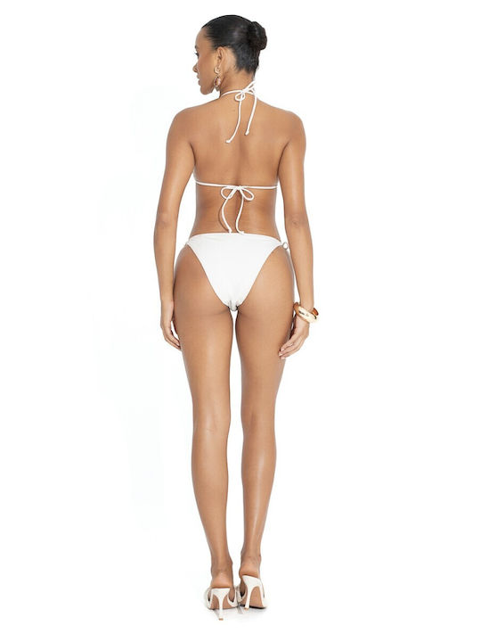Bikini Slip with Laces Beige