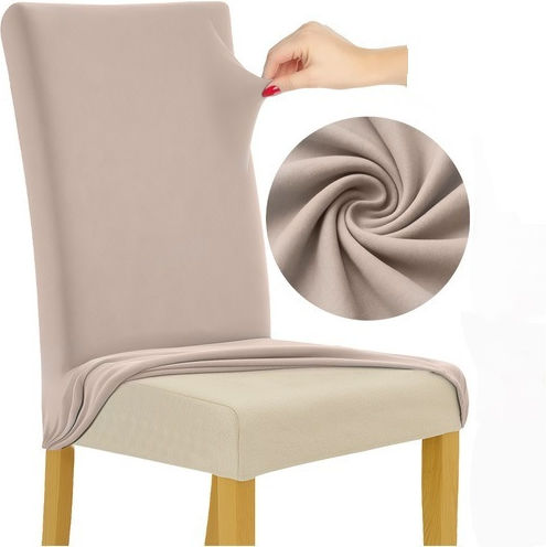 Ελαστικό Κάλυμμα Καρέκλας Beige 65x40cm 6τμχ