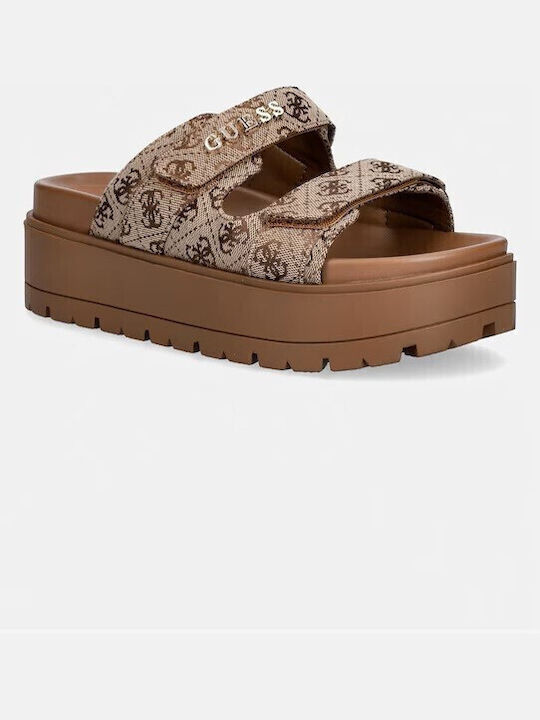 Γυναικεία Σανδάλια Flatforms Μπεζ