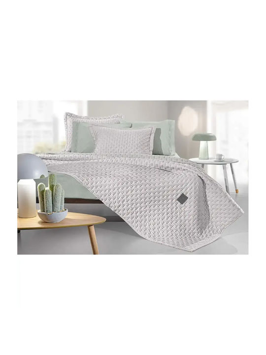 Guy Laroche Arden Tagesdecken King Size Mikrofaser Tabak 250x240cm 2Stücke