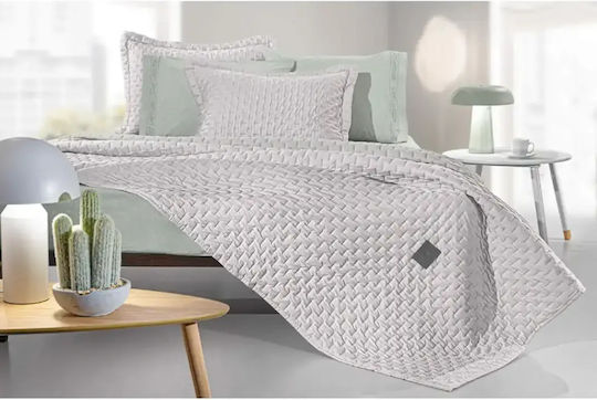 Guy Laroche Arden Σετ Κουβερλί Ημίδιπλο από Πολυεστέρα Tobacco 180x240cm 2τμχ