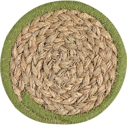 Estia Gaia Дървени Сервизи За Чаши Зелени 12x12cm 4 Бройки