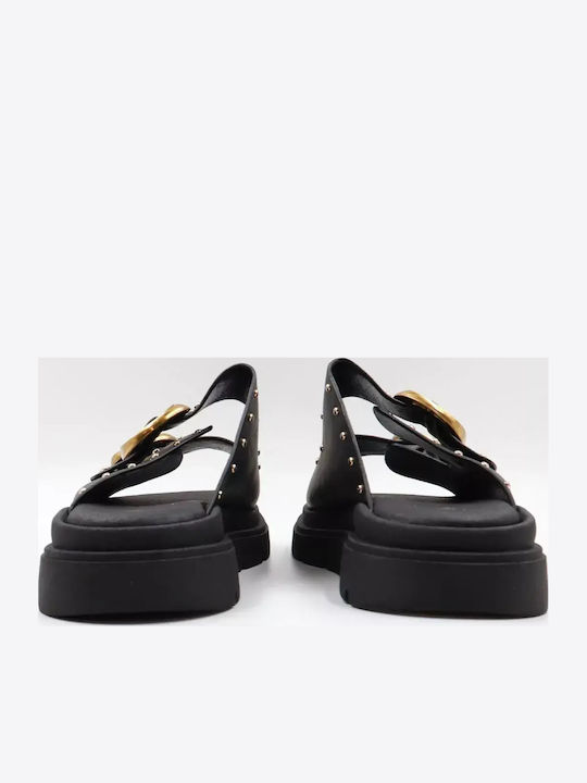 Women's Flat Sandals Flatforms Black