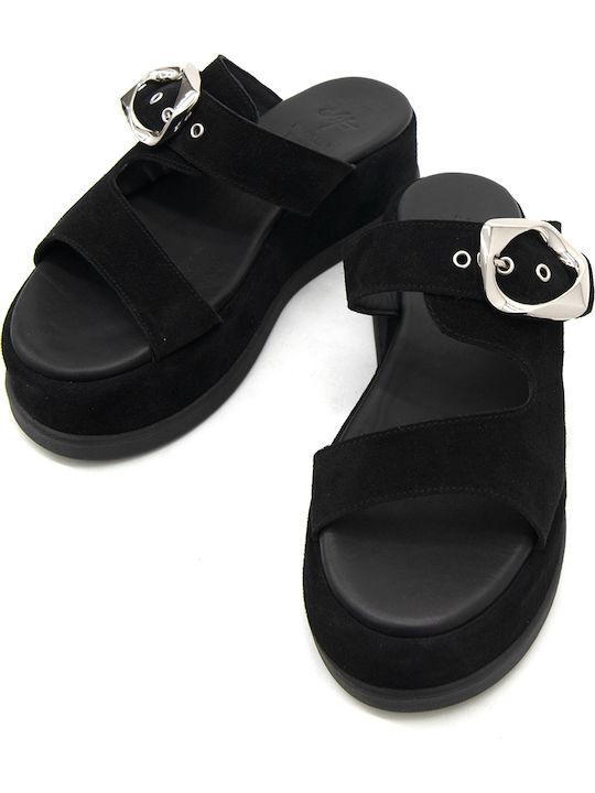 Дамски Сандали Flatforms Черни