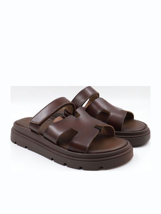 Women's Flat Sandals Flatforms Brown