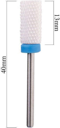 Drill Bit Head Blue Bit Ceramic Cylindrical Medium Grit