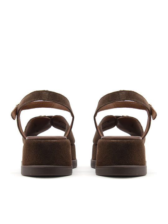 Γυναικεία Σανδάλια Flatforms Καφέ