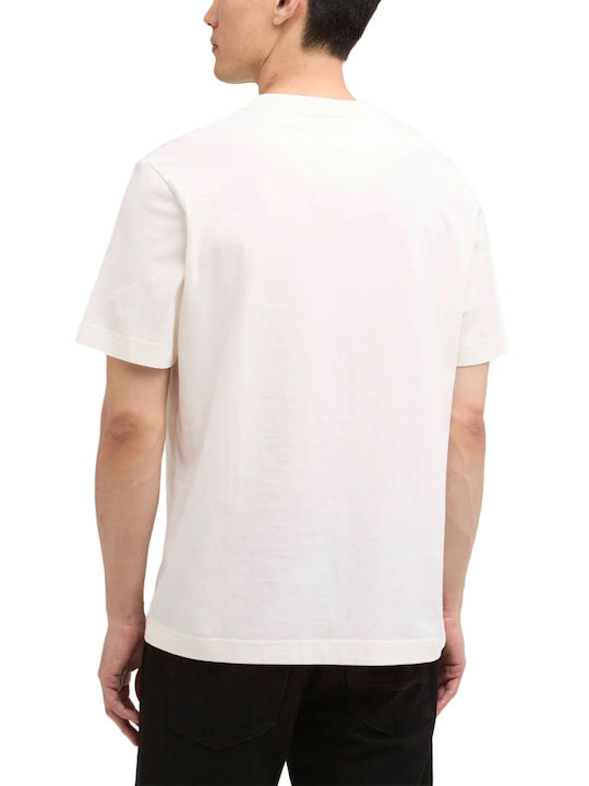 Barbour T-Shirt Εκρού Kitrino-Mavro