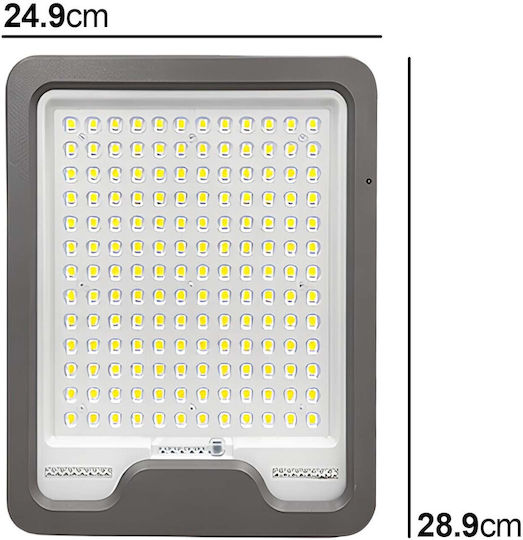 Avizar Solarlicht LED Flutlichter 16W 20W Solar Panel Automatische Erkennung Grau