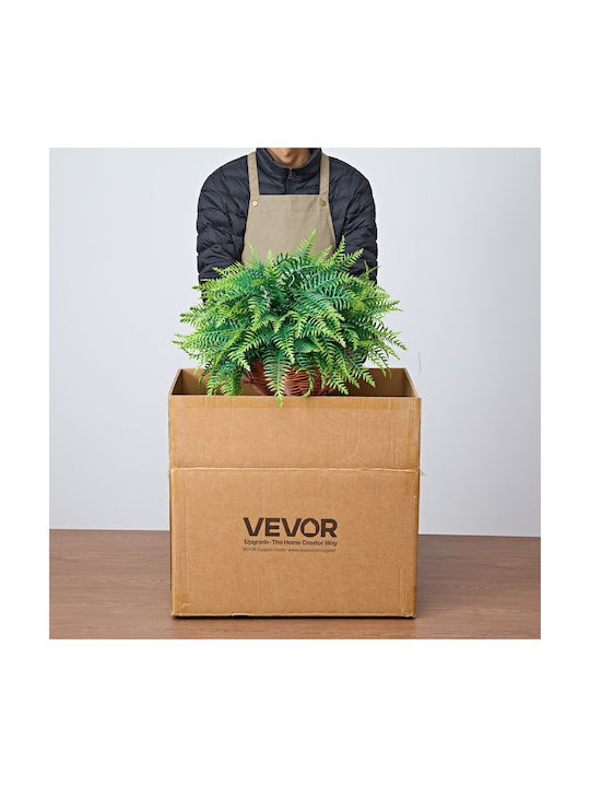 Vevor Artificial Hanging Ferns Set 2 Pieces 58.4 Cm Plastic Green Decorative Plant For Indoor Outdoor Use Xdsrzjlzw2pcrt7ic001v0