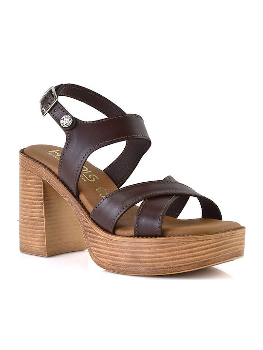Leather Brown Sandals