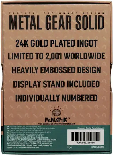 FaNaTtik Gear Solid 2 Ingot Ραβδί Βάση 9εκ.