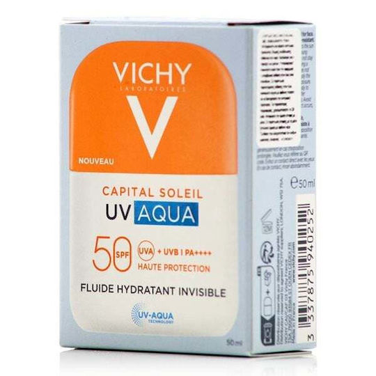 Vichy Capital Soleil UV Aqua Αντηλιακή Λοσιόν Προσώπου SPF50 50ml