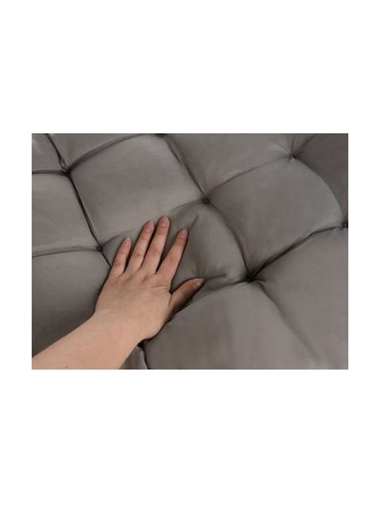 Bench Cushion for Garden with Backrest Gray 50x165cm