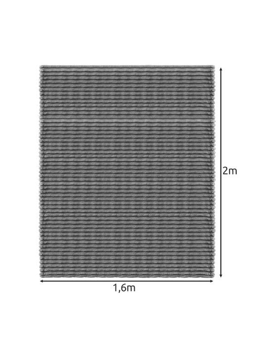 Elektrische Gitarren Decke Pelzig Einzeln 160x200cm Gray