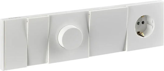 Quadruple Frame White Slim Line Elbulgaria 91040 Wh