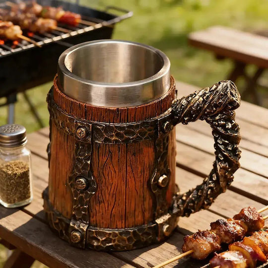 Pahar Pentru Bere / Cocteiluri / Pentru Apa / Cafea / Freddo Din Oțel Inoxidabil Maro Ac10031