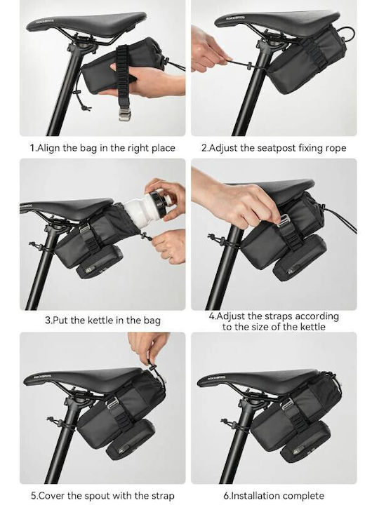 Rockbros Bicycle Saddle Bag 0.7l Green