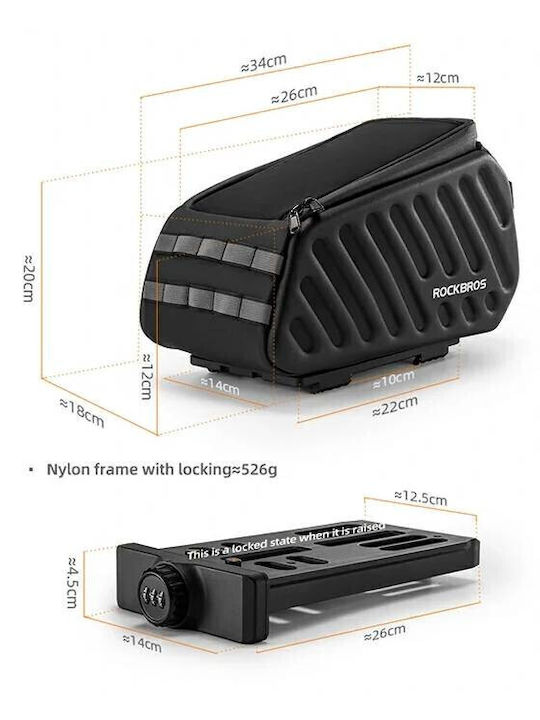 Rockbros Doppeltes Fahrradkorb Tasche 7,5 l