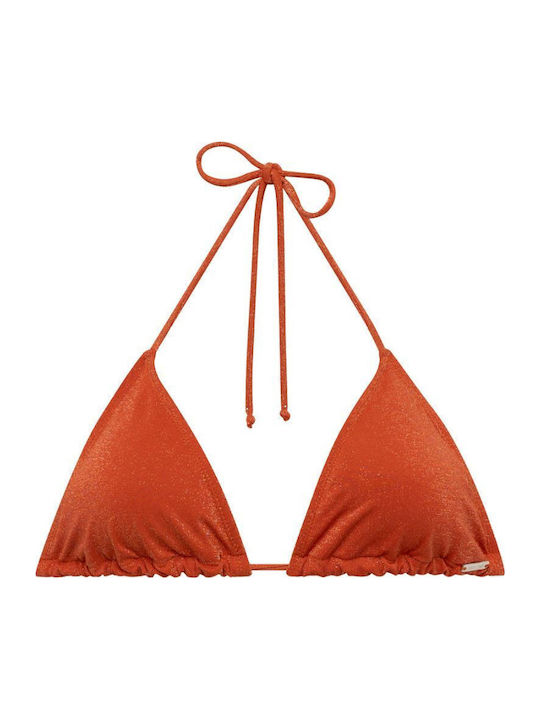 Bikini Τριγωνάκι B Cup με Ενίσχυση Πορτοκαλί