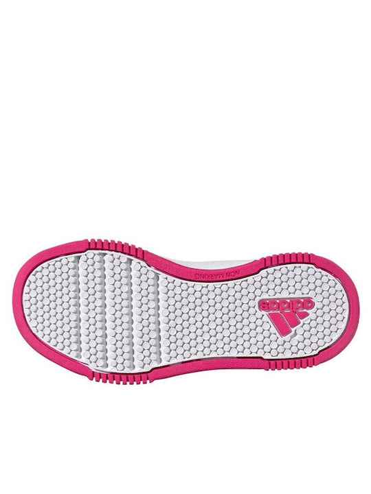 Tensaur Sport Training Hook and Loop Παιδικά Sneakers με Σκρατς Cloud White / Team Real Magenta / Core Black