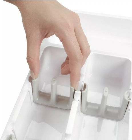 Tăvi Pentru Tacâmuri De Sertar Din Plastic 24x41x38cm Albă