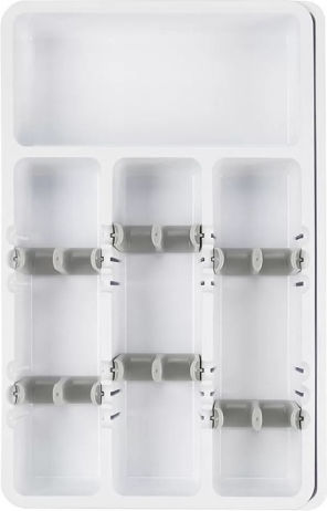 Tăvi Pentru Tacâmuri De Sertar Din Plastic 24x41x38cm Albă