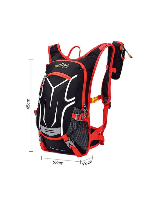 Туристическа Раница 18л Водоустойчива Червена Daypack